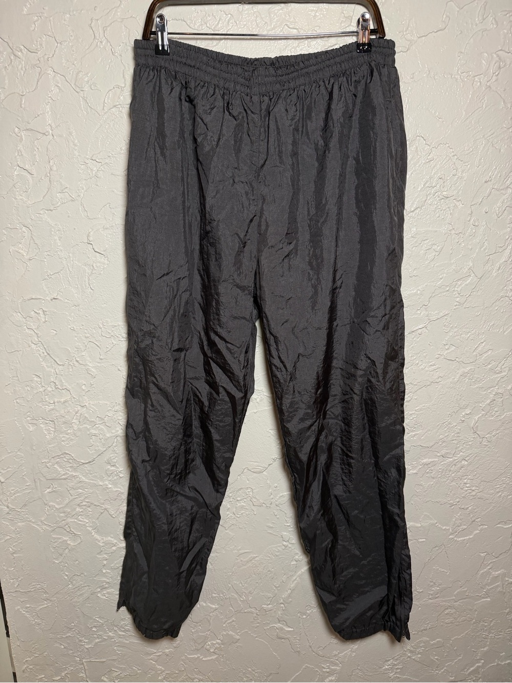 Vintage Men's Dark Gray Elastic Waist Jogger Pants